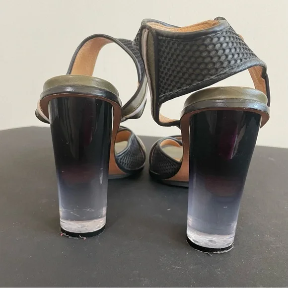 L.A.M.B. Carter Sandal With Lucite Heels - Picture 4 of 9